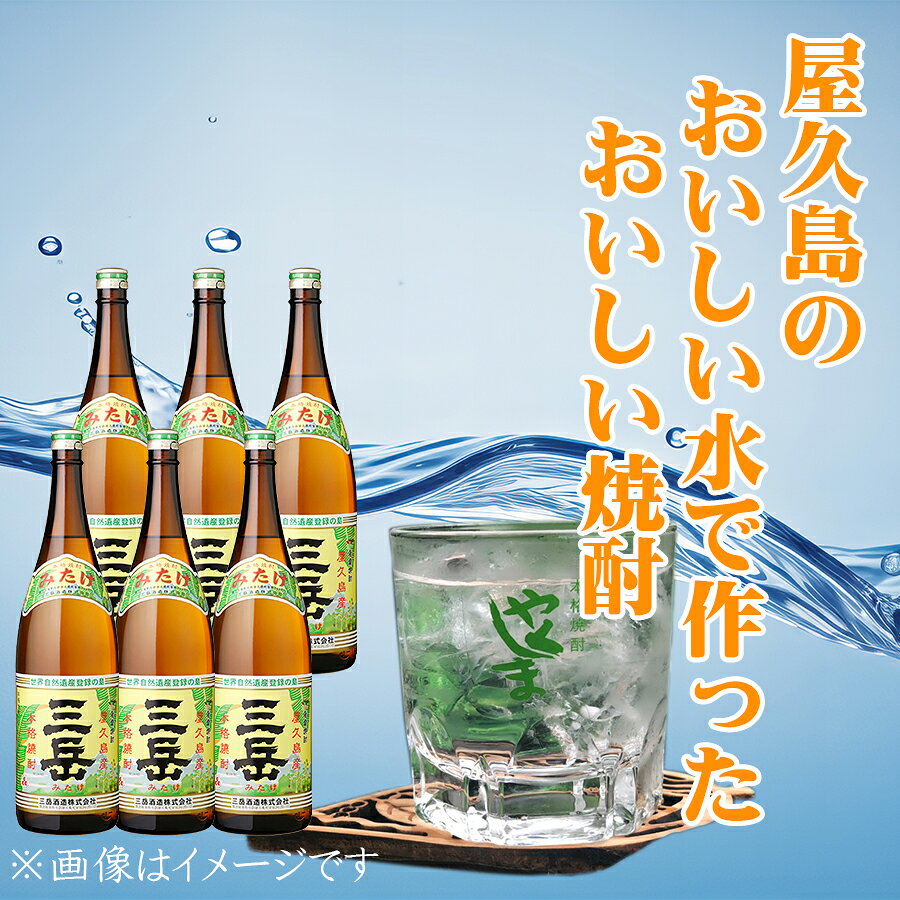 三岳 焼酎三岳 屋久島 三岳酒造 芋焼酎 おいしい焼酎 人気焼酎 おすすめ 焼酎三岳1800ml×6本 yakushima-10000584 やくしま市場 サンプル画像2