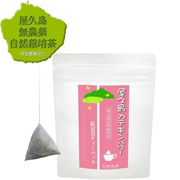 無農薬 無化学肥料 残留農薬ゼロ《私たちが作った屋久島自然栽培茶です》 べにふうき緑茶ティーバッグ 3g×10