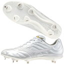 27.5/28.0/29.0 白スパイク ミズノ MIZUNO 野球 ソフトボール 樹脂底 金具 埋込スパイク 軽量 ひも 2E ホワイト ユニセックス ライトレボプロ2 11GM240001(4)