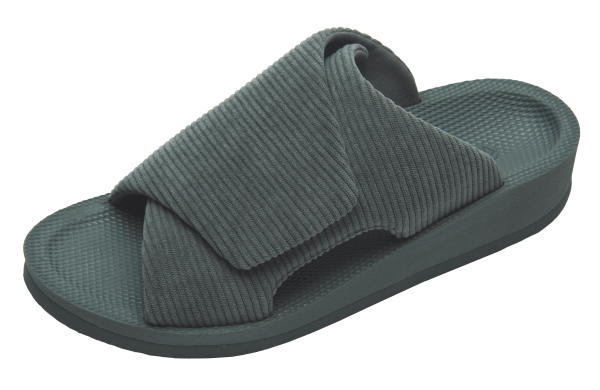 【SIDAS】【安心！日本正規商品】2025年秋冬モデル シダス ウチッパ UTIPPA 3Dサンダル 室内履き ルームシューズ 一般医療機器 コーデュロイ チャコール 2025007【ウォーキングシューズ以外との同梱は出来ません】