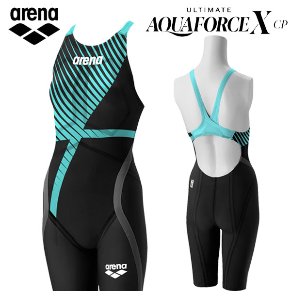 アリーナ レディース競泳水着 ARENA DIAMONDS アルティメットアクアフォース X CP ハーフスパッツフラットクロスバック スイム 女性用 FINA承認