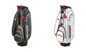 ルコックスポルティフ(ゴルフ) ブラックトリコデザイン キャディバッグ オリジナルネームプレート付き 8.5型