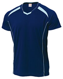 ウンドウ wundou P-1610 バレーボール シャツ バレーボールシャツ 紺xサックス