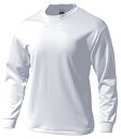 ウンドウ wundou P-175J オールスポーツ Tシャツ タフドライ長袖Tシャツ ホワイト