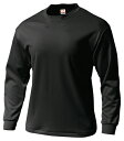ウンドウ wundou P-175J オールスポーツ Tシャツ タフドライ長袖Tシャツ ブラック