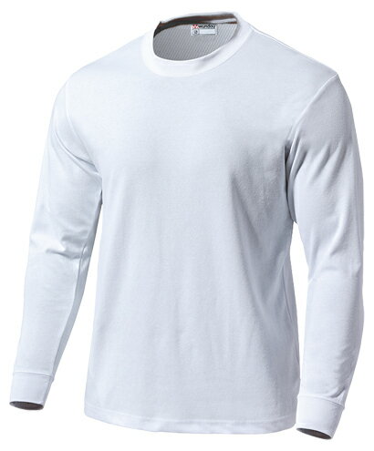 ウンドウ wundou P-250J オールスポーツ Tシャツ スクール長袖Tシャツ ホワイト