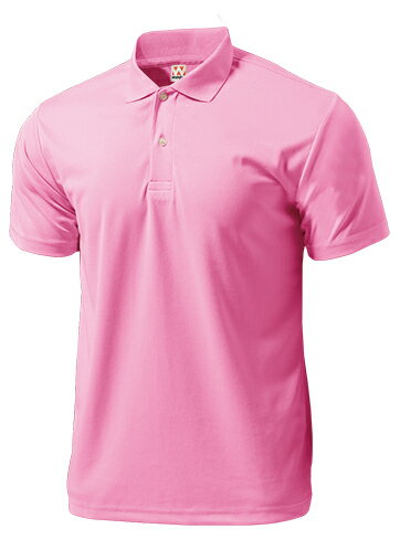 ウンドウ wundou P-335 オールスポーツ ポロシャツ ドライライトポロシャツ ピンク