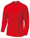 ウンドウ wundou P-350J オールスポーツ Tシャツ ドライライト長袖Tシャツ レッド