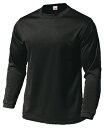ウンドウ wundou P-350J オールスポーツ Tシャツ ドライライト長袖Tシャツ ブラック