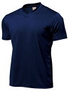 ウンドウ wundou P-390 オールスポーツ Tシャツ ドライライトVネックTシャツ ネイビー