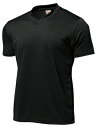 ウンドウ wundou P-390J オールスポーツ Tシャツ ドライライトVネックTシャツ ブラック