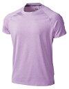 ウンドウ wundou P-810J フィットネス Tシャツ フィットネスストレッチTシャツ パープルMIXW