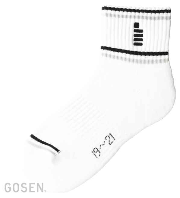 ゴーセン GOSEN F1300 テニス・バドミントン ソックス ジュニアソックス ブラック