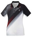 ゴーセン GOSEN T1941 テニス・バドミントン アパレル レディース ゲームシャツ ブラック
