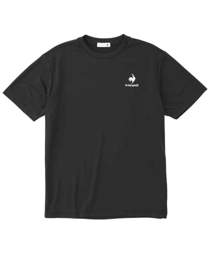 ルコック le coq sportif QMMTJA30Z マルチトレ-ニング トップス単品(シャツ短) エコペットショートスリーブシャツ ブラック ルコック le coq sportif QMMTJA30Z マルチトレ-ニング トップス単品(シャツ短) エコペットショートスリーブシャツ ブラック