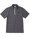 ルコック le coq sportif QMMTJA31Z マルチトレ-ニング トップス単品(シャツ短) エコペットハーフジップシャツ チャコール