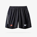 バタフライ BUTTERFLY 52000 卓球 ウェア(メンズ・ユニ) ロゴライン・ハーフパンツ/LOGOLINE HALF PANTS ブラック