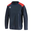 アンブロ umbro UBA4040 サッカー トップス ウインドピステトップ ネイビー×マンチェスターレッド