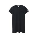 チャンピオン CHAMPION CW-X339 CASUAL WEAR HALF SLEEVE T-SH ONEPIECE DRESS ブラック