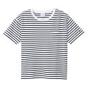 チャンピオン CHAMPION CW-X343 CASUAL WEAR HALF SLEEVE T-SH BORDER POCKET T- ホワイト