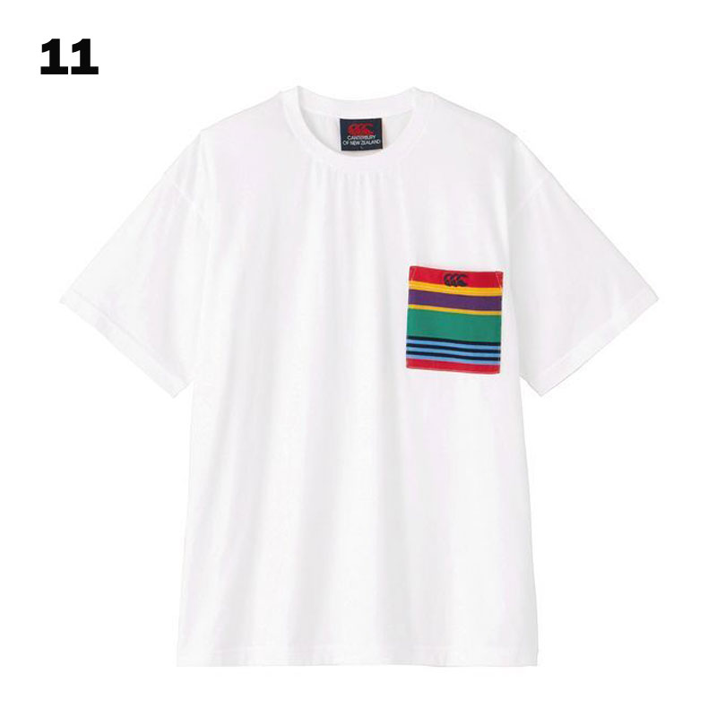 カンタベリー ストライプポケットラガーティー Tシャツ RA34146