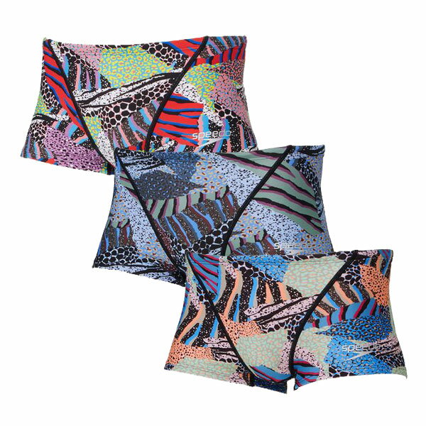 スピード メンズ トレーニング水着 PATCHWORK SKIN TurnS Box ST52451 競泳水着 練習用 男性用 長持ち