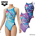 ディズニー アリーナ ジュニアトレーニング水着 トレーニングワンピース(オープンバック) AS5SWM55G 子供用 タフスーツ 長持ち ディズニー 練習用