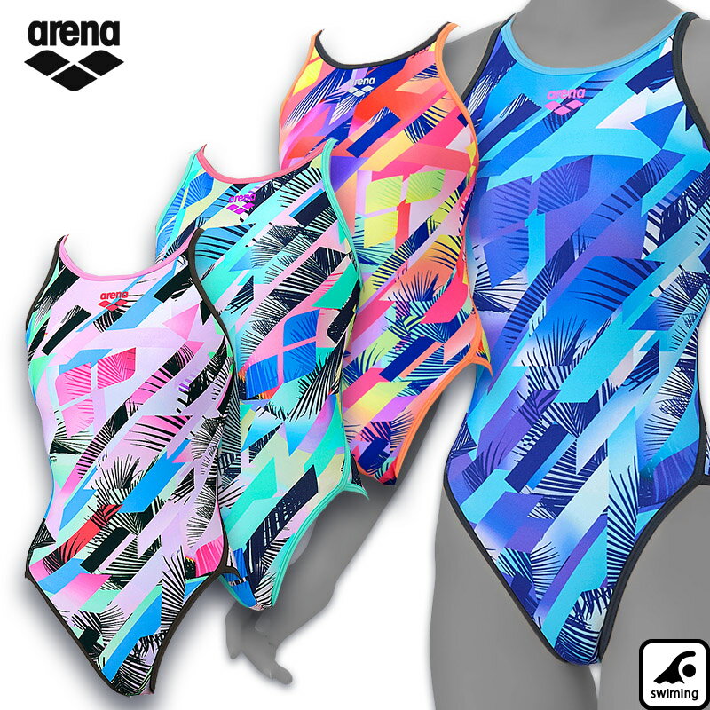 アリーナ トレーニングワンピース(オープンバック) レディース水着 競泳水着 練習...