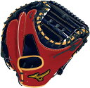ポイント10倍 ミズノプロ 軟式グラブ 捕手用 勝色 Collection 右投げ 1AJCR28100(2962)ブルー レッド