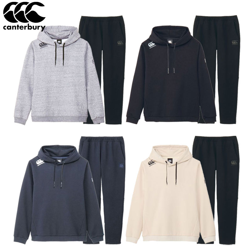 カンタベリー アールプラスフレックスウォームスウェットプルフーディ&パンツ 上下セット RP44564-RP14565