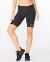 2XU 販売店限定モデル- ウィメンズ ライトスピードMCSラン レースコンプミッドライズショート WA7236B BLK/SRF