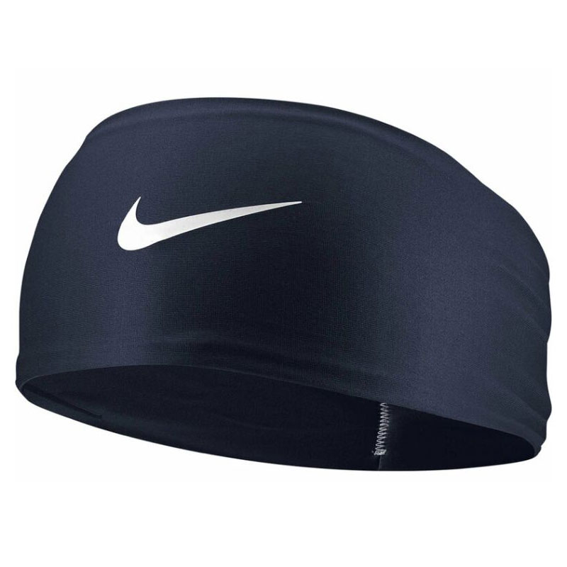 ナイキ DriFitフューリーワイドヘッドバンド カレッジネイビー/ホワイト BN3054-473