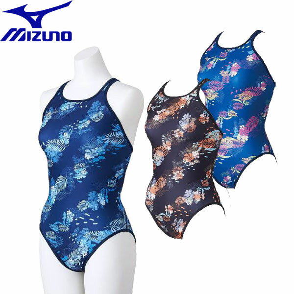 ミズノ 水着 レディース MIZUNO ミズノスイム レディース トレーニング水着 ミディアムカット N2MAA276 女性用 長持ち 練習用