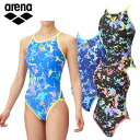 アリーナ レディース トレーニング水着 トレーニングワンピース(オープンバック)AS5SWM17L 女性用 タフスーツ 長持ち 練習用