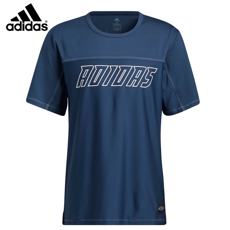 アディダス トレーニングTシャツ M FB HYPE GRFX TEE クルーネイビー 24768-GP8895
