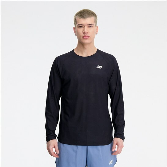 ニューバランス Q Speed ジャカードショートロングスリーブTシャツ ランニング