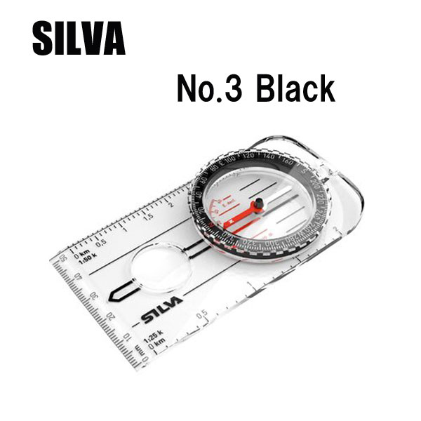 SILVA シルバ　No.3 Black コンパス 方位磁石 登山 トレッキング 地形図