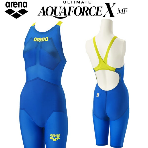 アリーナ レディース競泳水着 アルティメットアクアフォース X MF ハーフスパッツフラットクロスバック スイム 女性用 FINA承認