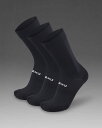 2XU 靴下 クルーソックス 3足組 陸上 ランニング