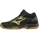 ミズノ MIZUNO CYCLONE SPEED 2 MID V1GC198552 ブラック×ゴールド