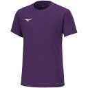 ミズノ MIZUNO TLTシャツワンポイント 32MAA15668 インペパープル Tシャツ StandardFit クイックドライPLUS ダイナモーションフィット