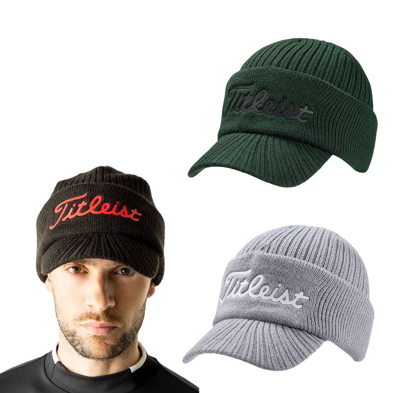 タイトリスト ゴルフ バイザー付きニットキャップ