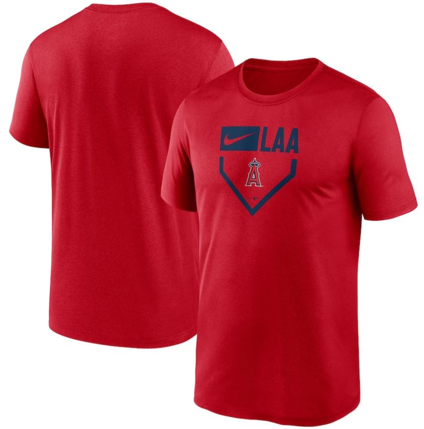 NIKE エンゼルス Tシャツ MLB ホーム プレート アイコン レジェンド レッド 62QANG3AY