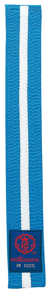KUSAKURA(クザクラ) 女子用特製色帯 白線入 空色3号