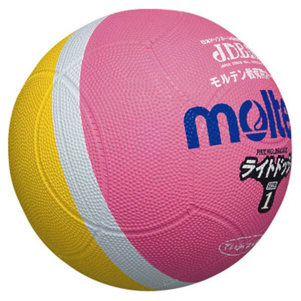 モルテン（Molten） ライトドッジボール軽量1号球　ピンク×黄