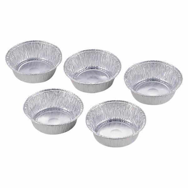 CAPTAIN　STAG（キャプテンスタッグ） アルミバーベキューたれ皿　12．5cm　5枚組　【M−6649】