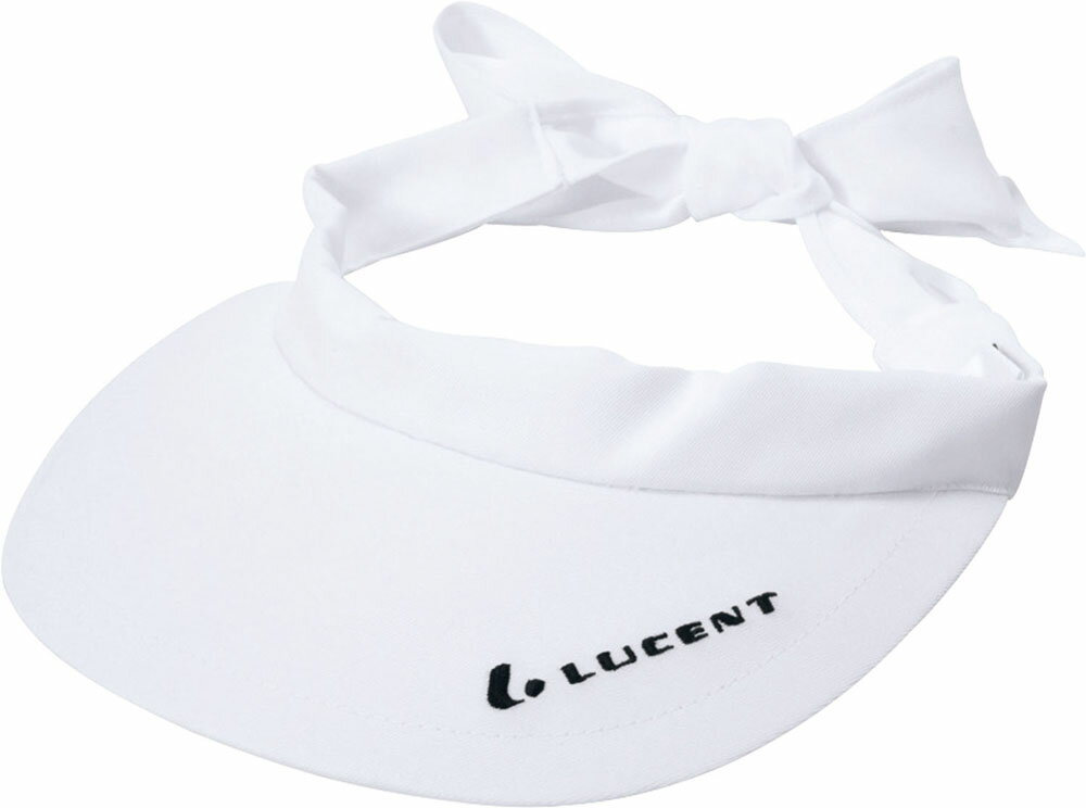 LUCENT（ルーセント） Ladiesサンバイザー（ホワイト）XLE1710 ホワイト