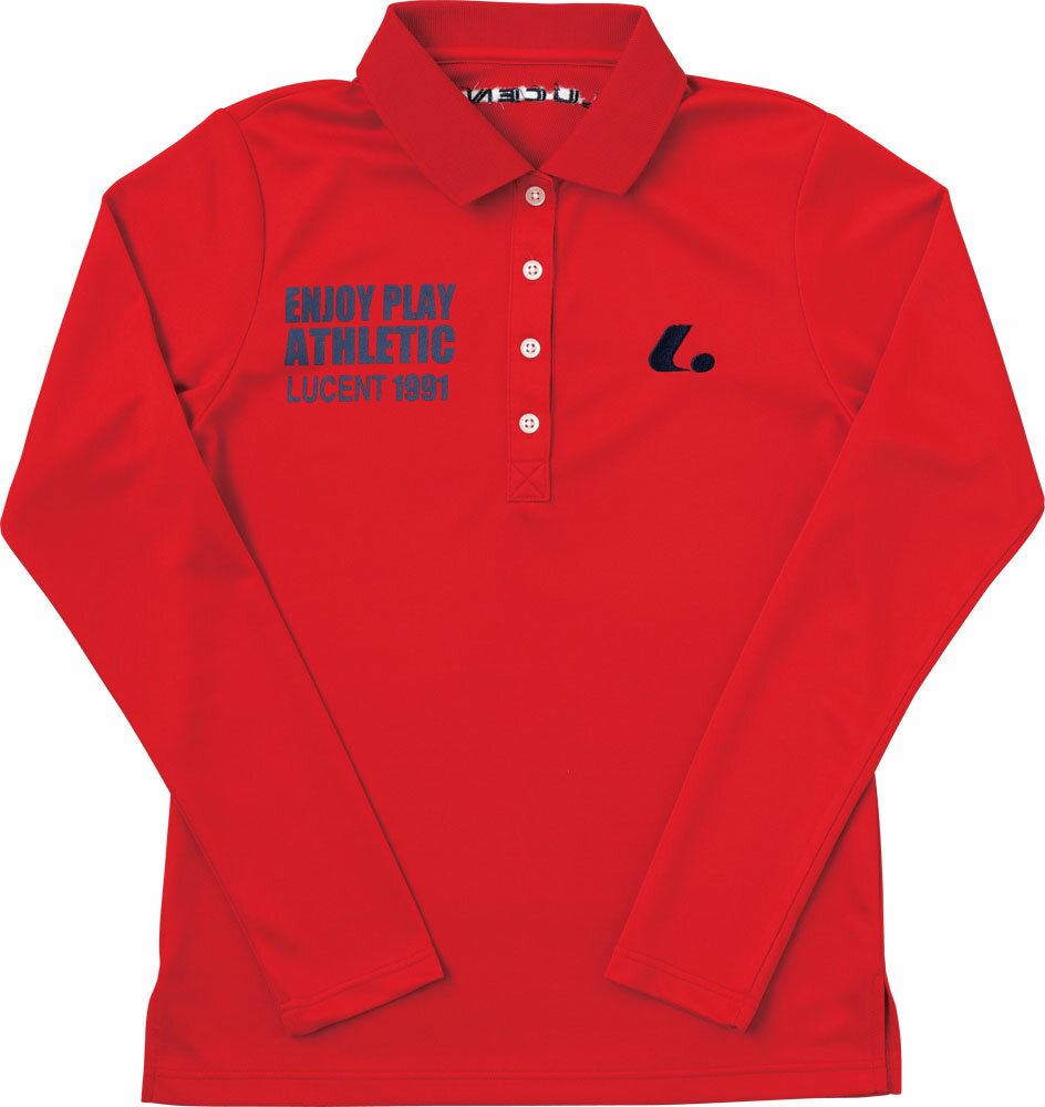 LUCENT（ルーセント） レディース 長袖ポロシャツ レッド レッド