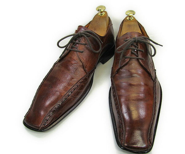 【中古】【送料無料】FABIANO RICCI ファビアーノリッチサイズ 41(約27.0〜27.5cm) スワールトゥ ITALY製YALAKU-ヤラク-メンズカジュアルシューズ・紳士靴 1