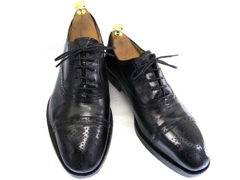 【中古】【送料無料】Garvin 42 1/2 約26.5-27.0cm イタリア製・ストレートチップ♪YALAKU-ヤラク-メンズビジネスシューズ・紳士靴
